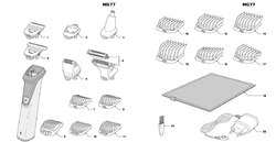 Philips náhradní nástavec bodygroom pro MG77xx, MG57xx