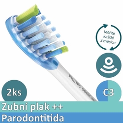 Kartáčkové hlavice Philips Sonicare C3 Premium Plaque Defence HX9042/17 2 ks