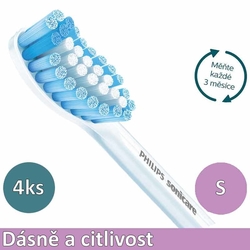 Philips Sonicare Sensitive Standard HX6054/07 4 ks