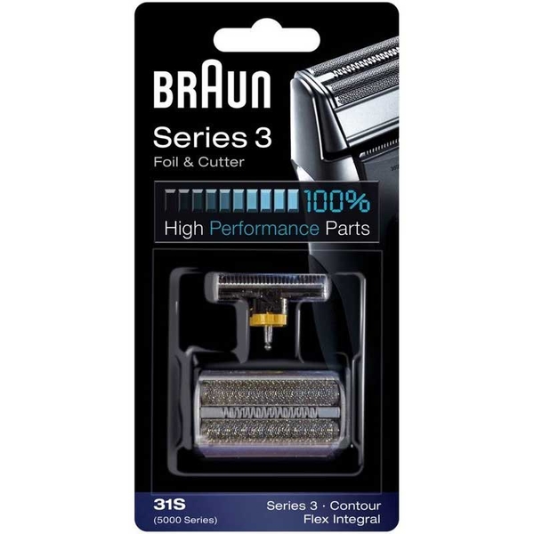 Braun planžeta 31s Combipack Series 5000/6000 - stříbrný