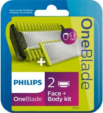 Philips QP620/50 OneBlade Face+Body 2x náhradní břity